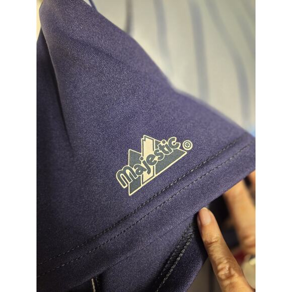 Anaheim Angels Jersey Mens XL MLB Majestic Pinstripe Vtg 90s #18 J Duffy USA - Picture 9 of 11